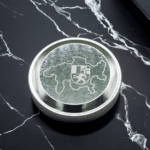 Graubünden Wappen und Umriss auf Schnupfdose